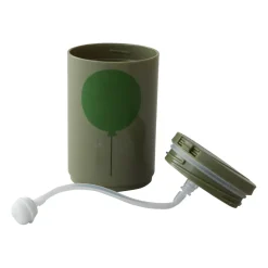 Design Letters Taza térmica con pajita 33 cl, Forest Green Verde Outlet