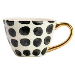 Olsson & Jensen Tazas De Café<Taza Vigdis, negro-blanco-oro NegroBlanco