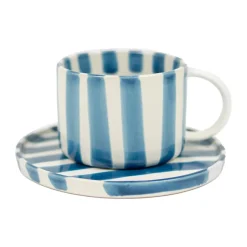Olsson & Jensen Taza y platillo Monica, Azul Outlet