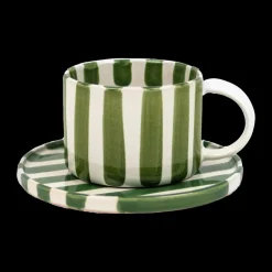 Olsson & Jensen Tazas De Café<Taza y platillo Monica, Verde