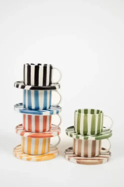 Olsson & Jensen Tazas De Café<Taza y platillo Monica, Verde