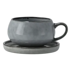 Lene Bjerre Tazas De Té<Taza y plato Amera, Gris