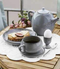 Lene Bjerre Tazas De Té<Taza y plato Amera, Gris