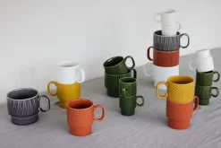 Sagaform Tazas de café Coffee & More, 2-pack, Amarillo New