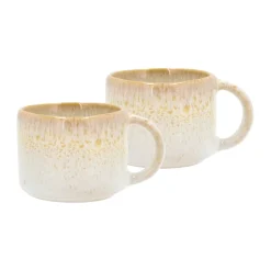 Villa Collection Tazas De Ponche Navideño|Tazas De Espresso<Tazas de espresso Styles 8 cl, 2-pack, Creme-sand BlancoBeige