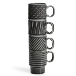 Sagaform Tazas espresso Coffee & More, 4-pack, Gris Hot
