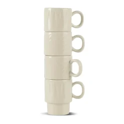Sagaform Tazas De Ponche Navideño|Tazas De Espresso<Tazas espresso Coffee & More, 4-pack, Beige