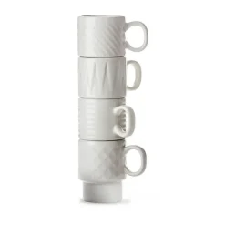 Sagaform Tazas De Ponche Navideño|Tazas De Espresso<Tazas espresso Coffee & More, 4-pack, Blanco