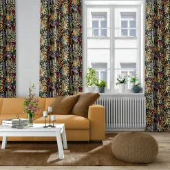 Arvidssons Textil Telas Por Metro<Tela Trädgård, negro- Multi