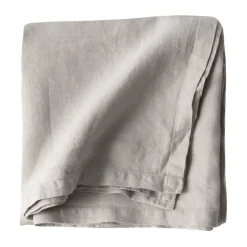 Tell Me More mantel de lino 145x145 cm, Gris cálido GrisBeige
