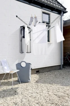 Brabantia Tendedero WallFix 24 m con funda de tela, Gris