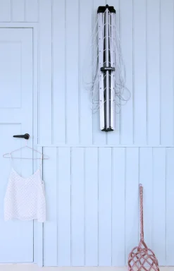 Brabantia Tendedero WallFix 24 m con funda de tela, Gris