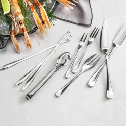Robert Welch Cubiertos De Mesa<Tenedor de langosta Radford brillante, acero inoxidable Plateado