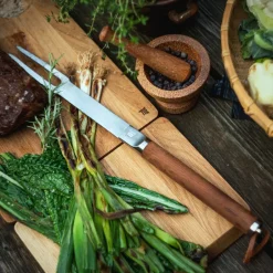 Fiskars Tenedor grill Norden, acero inoxidable-abedul Plateado Online