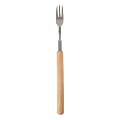 Sagaform Tenedor para salchichas plegable Fredde, Acero inoxidable-madera de caucho MarrónPlateado Sale