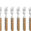 Amefa Tenedores de carne Pizza 6-pack, Roble Hot