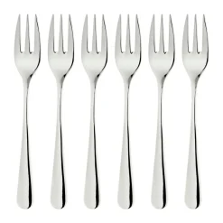 Dorre Tenedores de postre Classic 6-pack, Plata Plateado New