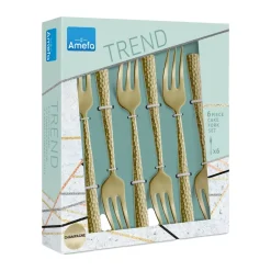 Amefa Cubiertos De Postre<Tenedores de postre Felicity 15,6 cm 6-pack, Champagne Plateado