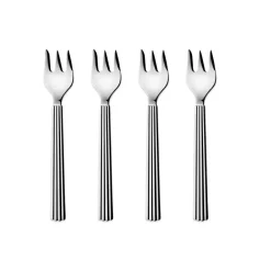 Georg Jensen Cubiertos De Postre<Tenedores para tarta Bernadotte, 4 piezas Plateado