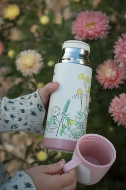 Rätt Start Tazas Portátiles Y Tazas Térmicas<Termo Elsa Beskow Blomsterfesten 35 cl, Blanco Rosa