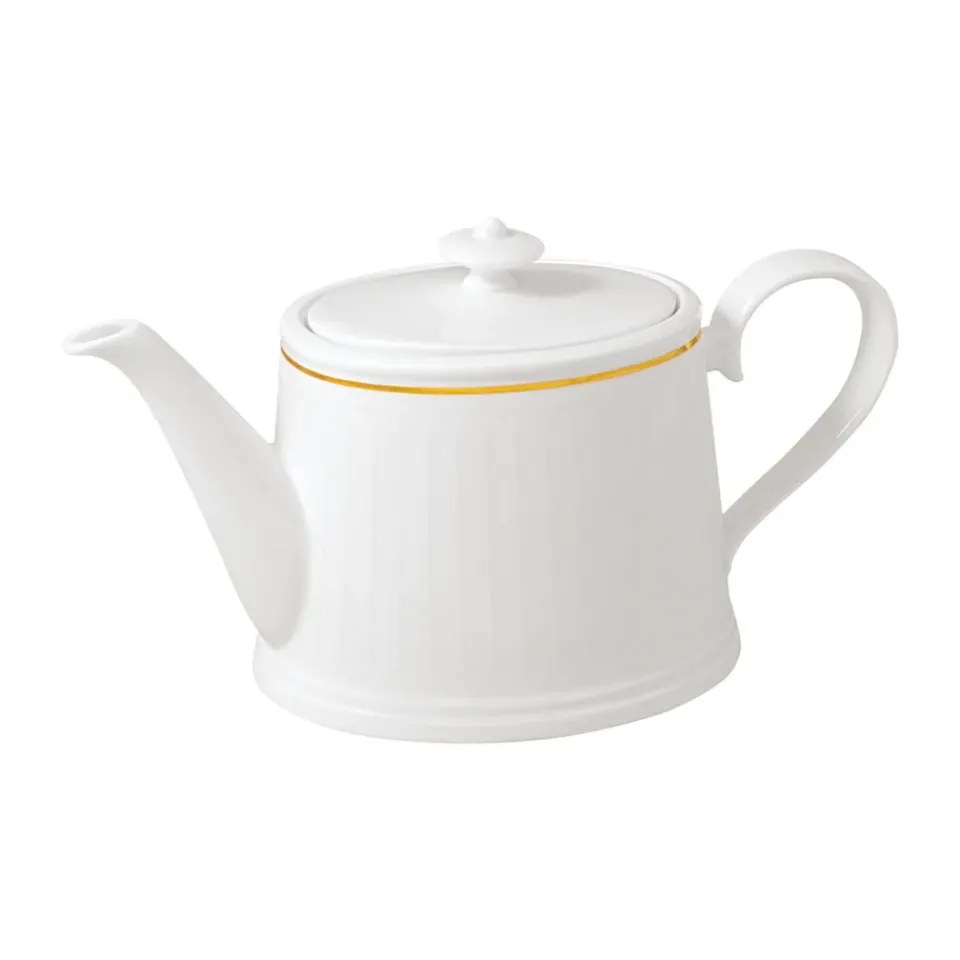 Villeroy & Boch Tetera Château Septfontaines 1,2 l, Blanco-oro BlancoColor dorado Hot