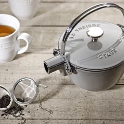 STAUB Tetera redonda 1,15 L, Gris Sale