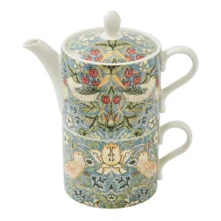 Spode Teteras<Tetera y taza de té Strawberry Thief, Multi