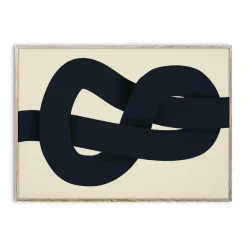 Paper Collective The Knot, 50x70 cm Azul Outlet