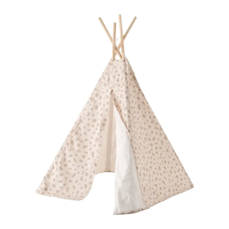 Kid's Concept Tienda tipi Kid's Base 100x95x140 cm, Prick Blanco Discount