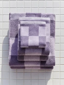 HAY Toallas De Mano Y Cortesía<Toalla Check 30x30 cm, Lavender Púrpura
