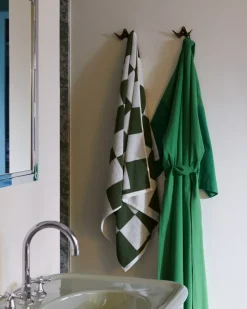 HAY Toallas De Baño<Toalla de baño Check 70x136 cm, Matcha Marrón