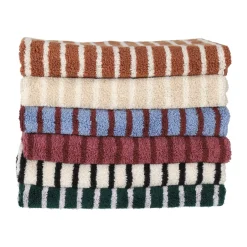 Scandi Living Toallas De Mano Y Cortesía|Toallas De Baño<Toalla de baño Drift 70x140 cm, Azul-rojo AzulRojo