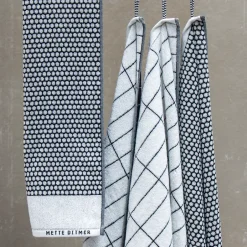 Mette Ditmer Toalla de baño Grid 70x140 cm, -off white Negro Discount