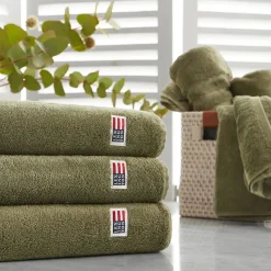 Lexington Toalla de baño Icons Original 70x130 cm, Dusty olive Verde Discount
