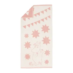 Moomin Arabia Toalla de baño Mumin 70x140 cm, Estrellas Rosa Clearance