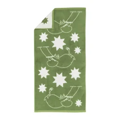 Moomin Arabia Toalla de baño Mumin 70x140 cm, Estrellas verde VerdeBlanco New