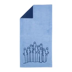 Moomin Arabia Toallas De Baño|Toallas De Mano Y Cortesía<Toalla de baño Mumin 70x140 cm, Hattifnattarna Azul