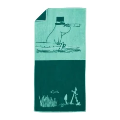 Moomin Arabia Toallas De Baño|Toallas De Mano Y Cortesía<Toalla de baño Mumin 70x140 cm, azulado Muminpappa Verde