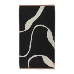 Mette Ditmer Toallas De Baño<Toalla de baño Nova Arte 70x133 cm, Black-off white NegroBlanco