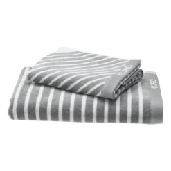 NJRD Toalla de baño Stripes 70x140 cm, Gris New