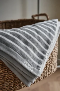 NJRD Toalla de baño Stripes 70x140 cm, Gris New