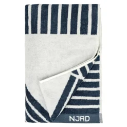 NJRD Toalla de baño Stripes 70x140 cm, Azul Clearance