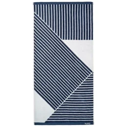 NJRD Toalla de baño Stripes 70x140 cm, Azul Clearance