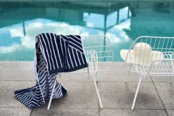 NJRD Toalla de baño Stripes 70x140 cm, Azul Clearance