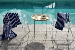NJRD Toalla de baño Stripes 70x140 cm, Azul Clearance