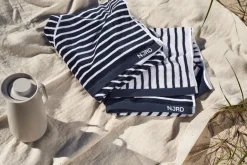 NJRD Toalla de baño Stripes 70x140 cm, Azul Clearance