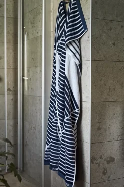 NJRD Toalla de baño Stripes 70x140 cm, Azul Clearance