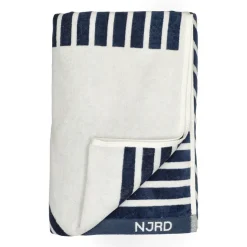 NJRD Toalla de baño Stripes 100x150 cm, Azul Discount