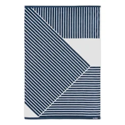 NJRD Toalla de baño Stripes 100x150 cm, Azul Discount