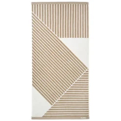 NJRD Toalla de baño Stripes 70x140 cm, Beige Online